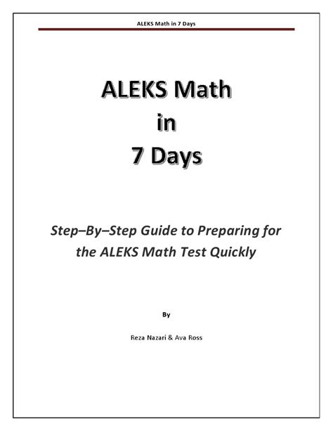 aleks placement test cheat sheet